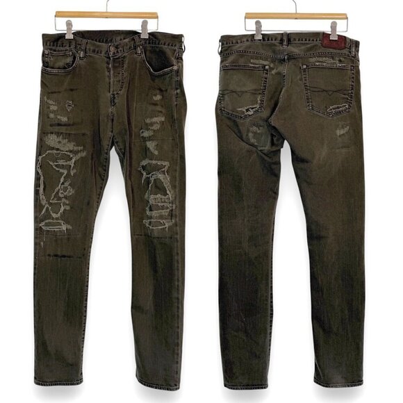 Polo Ralph Lauren Jeans Slim Fit Green Streetwear 33 - Picture 14 of 14